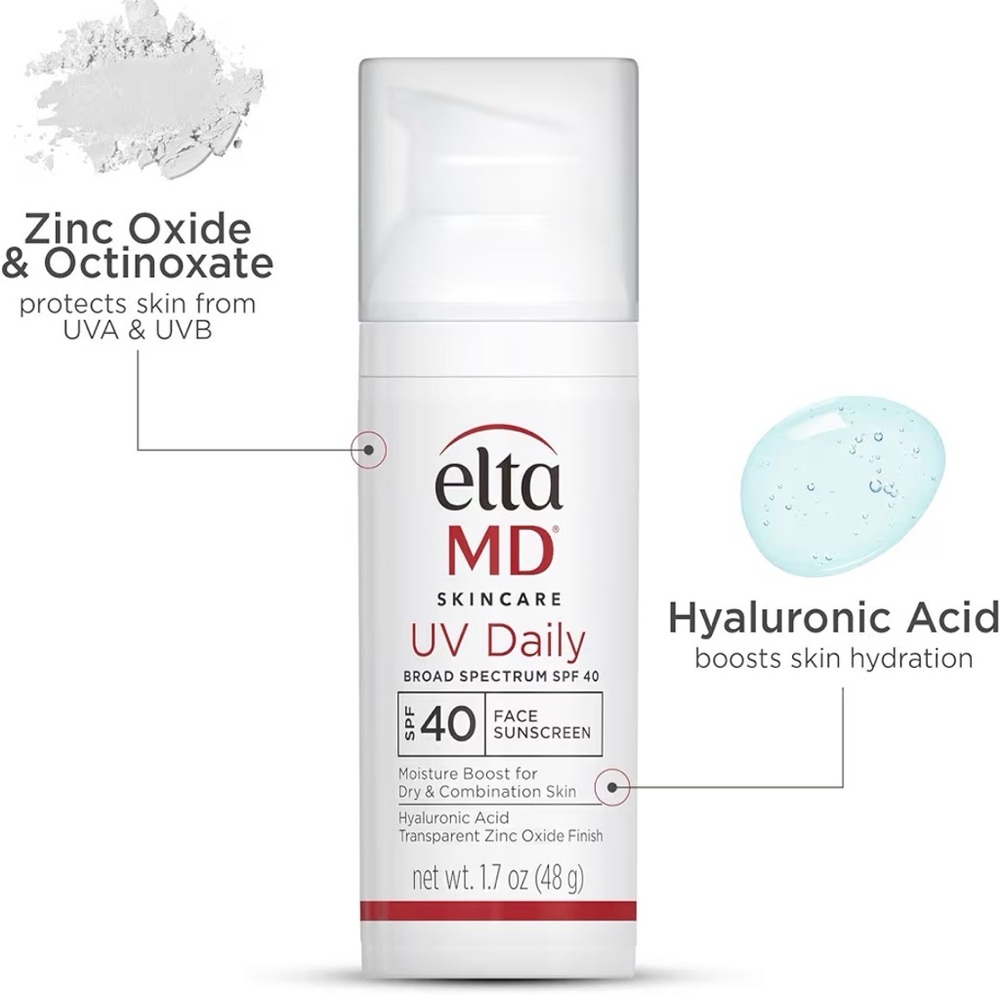 EltaMD UV Daily SPF 40 Face Sunscreen Dermatologist Recommended Brand!
